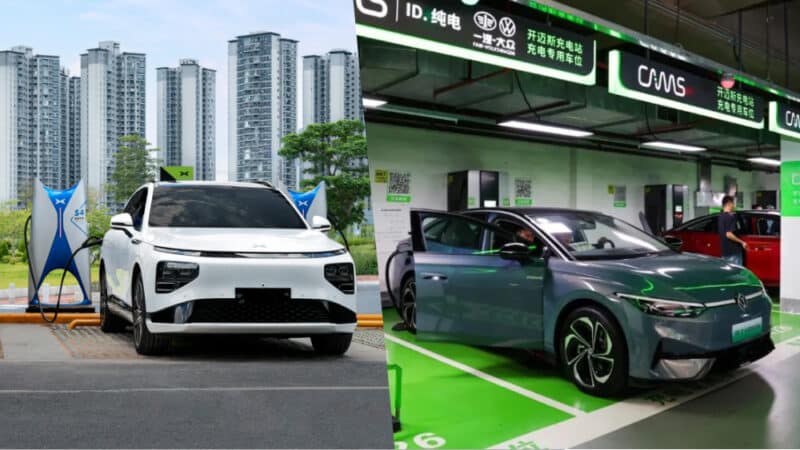 Xpeng and Volkswagen merged fast charging network in China