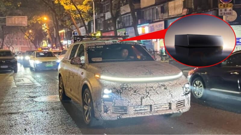 Updated Li Auto L7 spotted in China with the new Hesai ATX LiDAR on roof